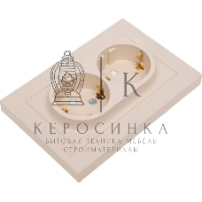 Розетка 2-м. SE ATN001226 AtlasDesign 16А с заземл. со шторками в сборе песочн.