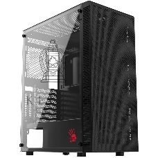 Компьютерный корпус Bloody BD-CC115 черный без БП ATX 8x120мм 1xUSB 2.0 1xUSB 3.0 audio bott PSU