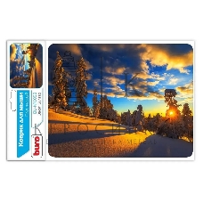 Коврик для мыши Buro BU-M10053 пластиковый, закат, 230 х 180 х 2 мм