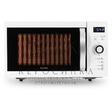 Микроволновая печь Hyundai HYM-D3007 белый/черный, 23 л, 800 Вт, переключатели - кнопки, электронный поворотный механизм