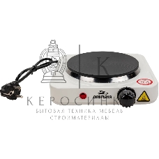 Плита настольная электрическая Добрыня DO-2206W белая, 1конф.1,0кВт,чугун