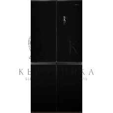 Холодильник Hyundai CM45083F черный трехкамерный 289/144л морозилка снизу, No Frost, Side by Side