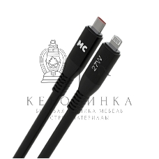 Дата-кабель MORE CHOICE (4620202554567) K83ia USB 3.0A PD 27W для Lightning ng 8-pin Type-C - 1м, черный