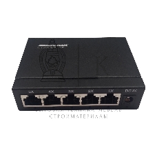 Коммутатор неуправляемый NEOMAX NMS-105P-1000-S, 5 портов 1000 Mbps, металл