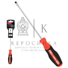 Отвертка шлицевая Deli DL3441 SL3x100мм сталь S2, матовый стержень, двухкомпонентная прорезиненная рукоять