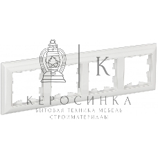 Рамка 4-местная IEK BRITE РУ-4-Бр DECOR 3D-форма белый