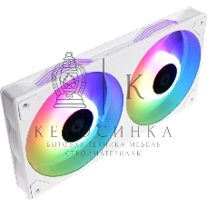 Вентилятор ID-COOLING ICEFAN 240 ARGb SNOW белый 120мм 2000rpm 31db 4-pin