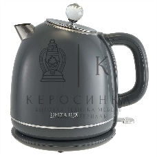 Чайник электрический Delta LUX DE-1018 (1,7 л. металл/пластик) серый