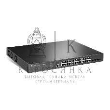 Коммутатор управляемый TP-Link TL-SG3428XPP-M2 JetStream уровня 2+ с 24 портами 2,5 Gbит/с (8 портов PoE++, 16 портов PoE+) и 4 портами SFP+ 10 Gbит/с