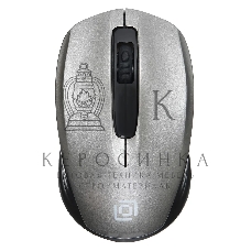 Мышь беспроводная Oklick 475MW черный/серый, 1200 dpi, радиоканал, USB, кнопки - 3