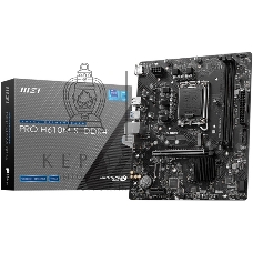 Материнская плата MSI PRO H610M-S DDR4, LGA 1700, Intel H610, 2xDDR4, 2xSATA, 1xM.2, 1xPCIe 4.0 x16, 1xPCIe 3.0 x1, 1xHDMI, 1x1Gb LAN, 4xUSB 2.0, 2xUSB 3.2 Gen 1, 3x3.5 мм, 7.1, Micro-ATX