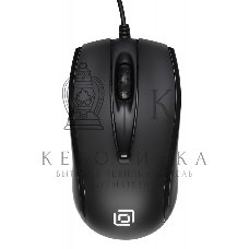 Мышь проводная Oklick 325M черный, 1000 dpi, USB, кнопки - 3