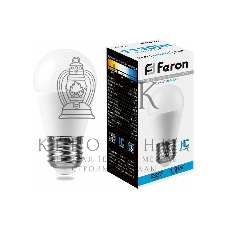 Лампа светодиодная Feron LB-950 13Вт Е27 дневной матовый шар