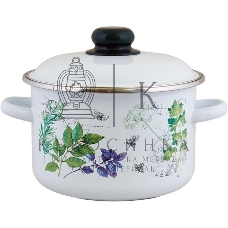 Кастрюля Appetite 1RD161M Травы, эмал. цил. 2,0 л