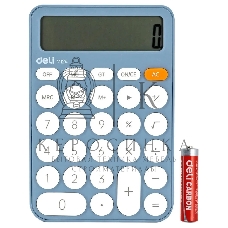 Калькулятор настольный Deli EM124BLUE синий 12-разр.