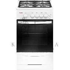 Плита газовая Gefest CG 50M04 K73 белый, конфорок 4 шт, духовка 42 л, 50 см x 85 см x 57 см