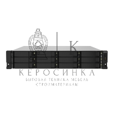 Сетевое хранилище без дисков SMB QNAP TS-1232PXU-RP-4G 12-Bay quad-core 64-bit AL324 1.7 GHz rackmount NAS with 250W redundant PSU, 4Gb DDR4 UDIMM RAM (max 1x16GB), SATA 6Gb/s, 2x 10GbE SFP+ LAN, 2x2.5 GbE LAN, 1x PCIe Gen2 x2 slot. W/o RAIL-B02