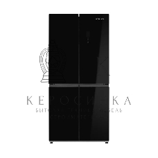 Холодильник Kuppersberg NFFD 186 BG черное стекло трехкамерный 303/172л морозилка сбоку, No Frost, Side by Side
