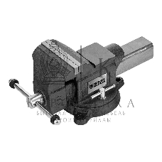 Тиски слесарные Denzel BVH-150 150 мм, поворотные, стальная направляющая, с наковальней