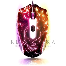 Мышь проводная Defender Overmatch GM-069 черный, 2400 dpi, USB, кнопки - 4