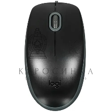 Мышь проводная Logitech M110 Silent черный, 1000 dpi, USB, кнопки - 3