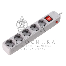 Сетевой фильтр Smartbuy (SBSP-5-30-G) 5 гн х 3,0 м серый