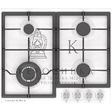 Газовая варочная панель Zigmund & Shtain G 14.6 W независимая, белый