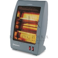 Инфракрасный обогреватель Sakura SA-0670DG, серый, кварцевый, 900Вт, 20 м2
