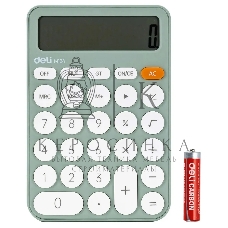 Калькулятор настольный Deli EM124GREEN зеленый 12-разр.