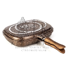 Сковорода-гриль Lara LR02-221 30 см, с крышкой, антипригарное покрытие