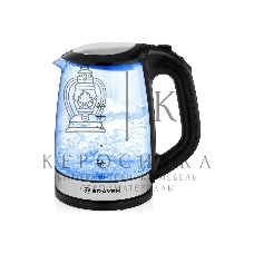 Чайник электрический BRAYER BR1040BK 2220Вт, 2 л, стекл., черный.