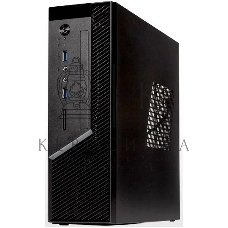 Компьютерный корпус с блоком питания 250Вт. Сase Foxline mITX 250W TFX, 2xUSB 3.0, черный Trim, powercord