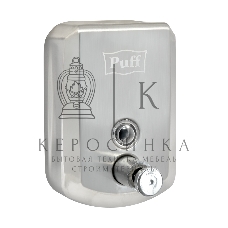 Дозатор для жидкого мыла из нерж. стали Puff-8705 хром, 500 мл, 17х12х12 см с ключом