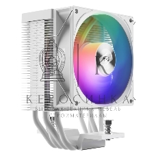 Кулер PCCooler R400 ARGb белый 92мм алюминий+медь 2200rpm 30db 4-pin 180W 133мм