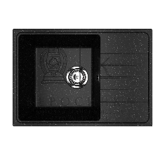 Мойка кухонная PRACTIK PR-M 600-004 черный оникс