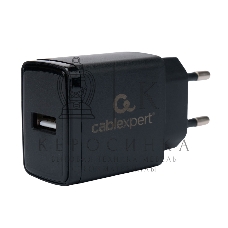 Сетевое зарядное устройство Cablexpert MP3A-PC-57, 5Вт, 1А, 1хUSB, черный, пакет