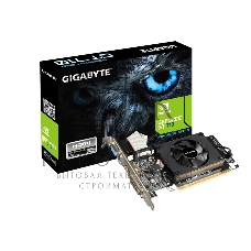 Видеокарта Gigabyte GV-N710D3-2GL RTL GT710, 2Gb, 64bit, DDR3, D-Sub, DVI, HDMI, PCI-E