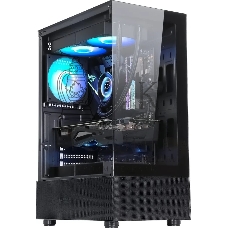 Компьютерный корпус AeroCool/Formula Crystal Z1 черный без БП ATX 2xUSB 2.0 1xUSB 3.0 audio bott PSU