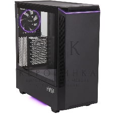 Компьютерный корпус Hiper PB81 черный без БП ATX 3x120мм 2xUSB2.0 2xUSB3.0 audio bott PSU