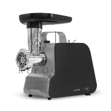 Мясорубка электрическая Centek CT-1603 черный, 2000 Вт, 2.0 кг/мин, реверс, защита от перегрузки, насадки - 4