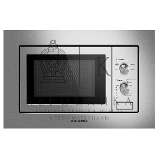 Микроволновая печь встраиваемая Maunfeld MBMO820MS03 нержавеющая сталь, 20 л, 1250 Вт, переключатели - поворотный механизм