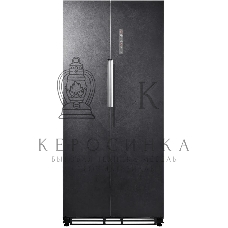 Холодильник LEX LSB458StGIDBI серый трехкамерный 234/202л морозилка снизу, No Frost, Side by Side