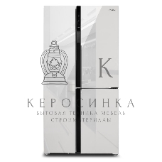 Холодильник Hyundai CS6073FV белое трехкамерный Side by Side 329/223л морозилка сбоку No Frost, Side by Side