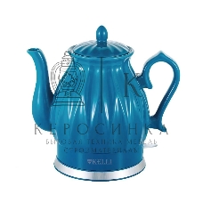 Чайник электрический керамический KELLI KL-1341 бирюзовый