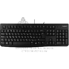 Клавиатура проводная Logitech K120 for business, USB черный (заводская гравировка)