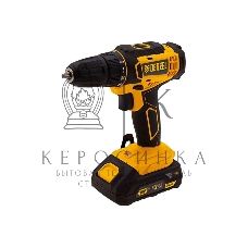 Дрель-шуруповерт Denzel CDL-18-02BM, Аккумуляторная, 18В, 2 АКБ, Кейс