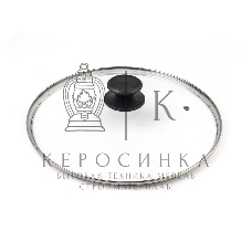 Крышка LARA LR01-97 24 см, стеклянная, универсальная, стильная ручка