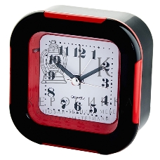 Будильник DELTA DT8-0015 9.2x4.4x9.4 см (красный)