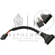 Переходник для материнской платы Espada USB 2.0 IDC 10pin/9pin female to USB 3.0 20pin/19pin male 15см, EPOW10pin20pin