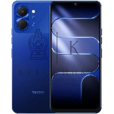 Смартфон Tecno Spark Go 3 128Gb 4Gb синий моноблок 3G 4G 2Sim 6.75